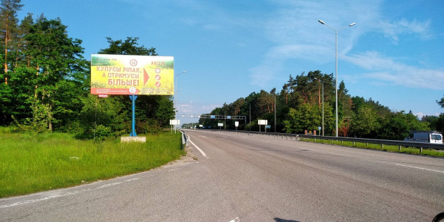 Щит 6x3,  Траса Звягель-Житомир с.Березівка, напрямок з Житомира на Звягель,Рівне, ст.Б