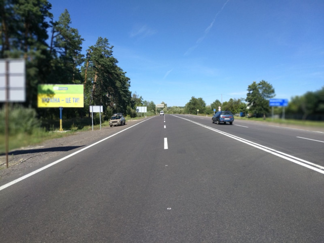 Щит 6x3,  Траса Коростень-Коростень с.Оліївка. Виїзд з Житомира в ст.Коростеня ст Б