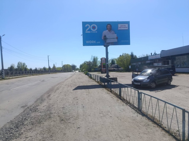 Щит 6x3,  Баранівка в. Костельна, біля заправки, базару, ст А