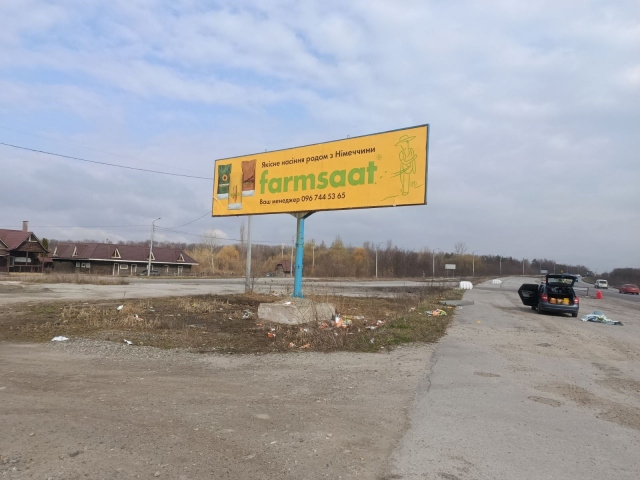 Щит 12x3,  Траса Житомир-Вінниця. Розвилка перед Бердичевом. Напрямок на Житомир ст.А