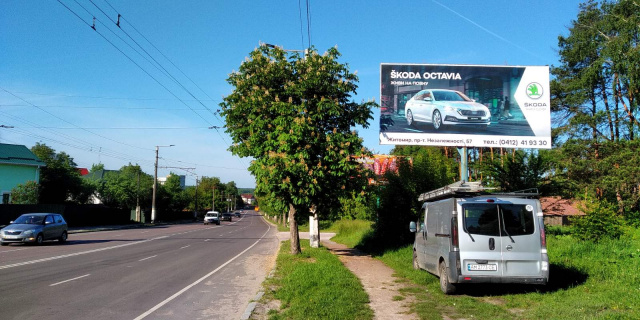 Щит 6x3,  Житомир в.Чуднівська 120, поряд комплекс "Ситий лось", водоканал,Гідропарк, виїзд з міста в сторону Хмельницького, ст.А