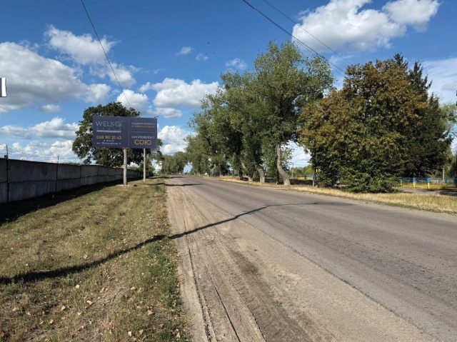 Щит 6x3,  Брусилів в. Костьольна 3,виїзд в міста зі сторони Києва ст Б