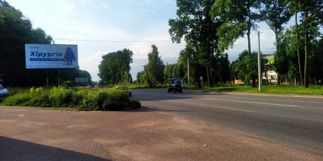 Щит 6x3,  Житомир. Обласна дитяча лікарня. Виїзд з Житомира в ст.Вінниці ст.Б