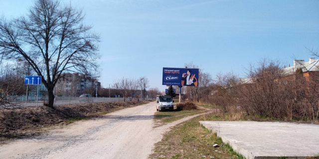 Щит 6x3,  Коростишів в. Київська 92, центральна вулиця, напрямок з Києва на Житомир, ст А