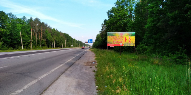 Щит 6x3,  Траса Житомир-Звягель с.Іванівка, напрямок з Житомира на Звягель,Рівне, ст.А